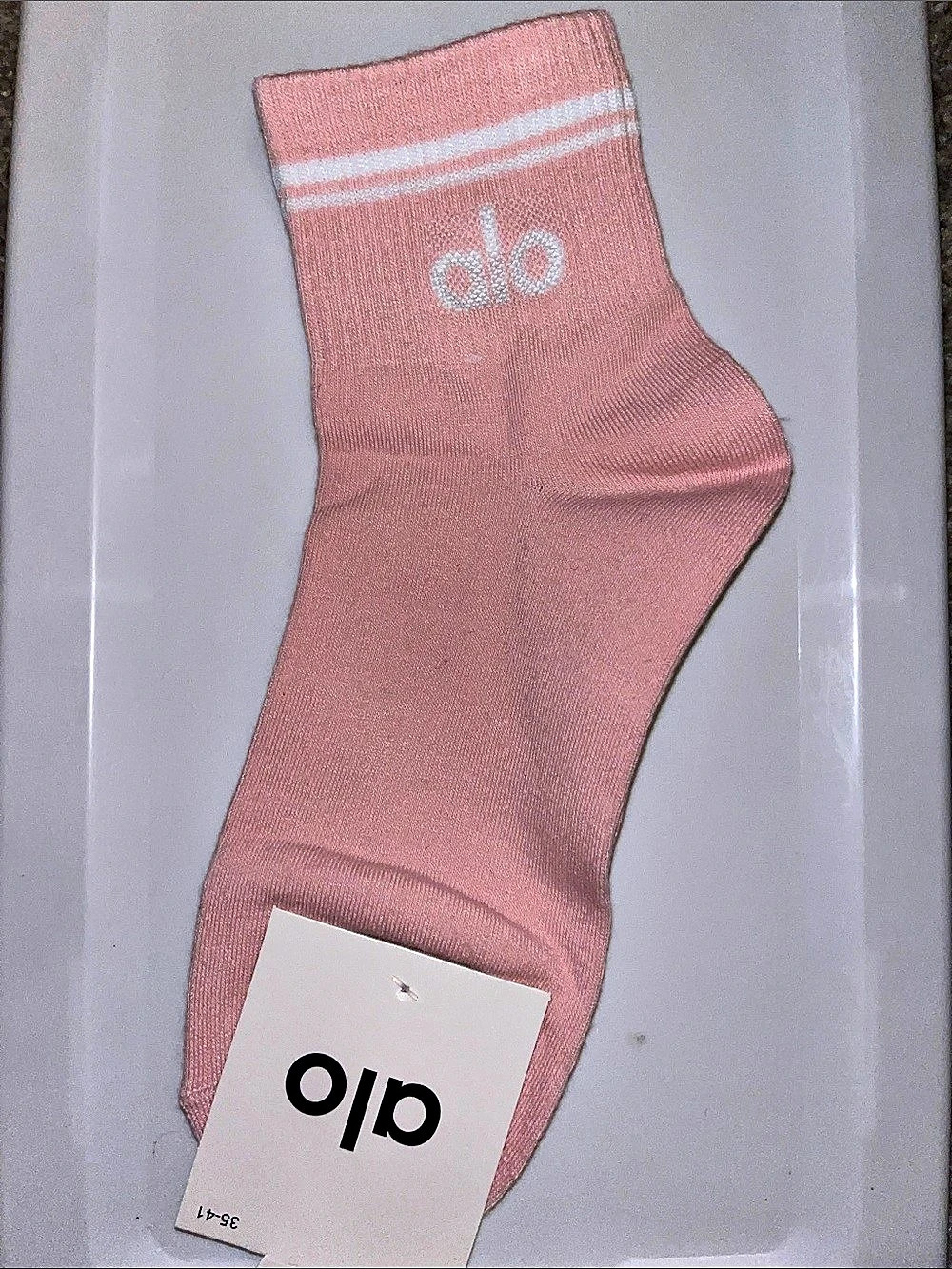 alo Pink Athletic Socks NWT